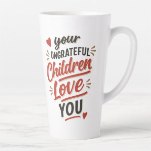 Taza De Café Latte Tu Día de las Madres es amado por tus hijos desagr