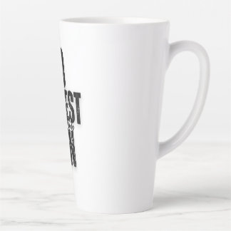 Taza De Café Latte Tu Letra en Negro