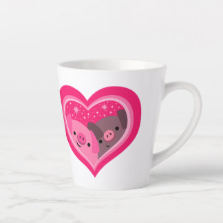 Taza De Café Latte Tú Y Yo (Cute Personalizados Cerdos)