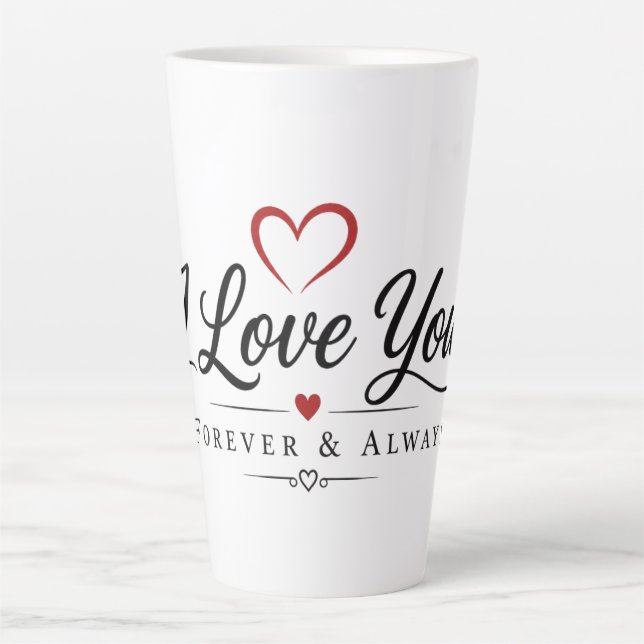 Taza De Café Latte Tú y yo para siempre (Anverso)