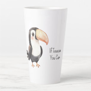 Taza De Café Latte Tucán negro