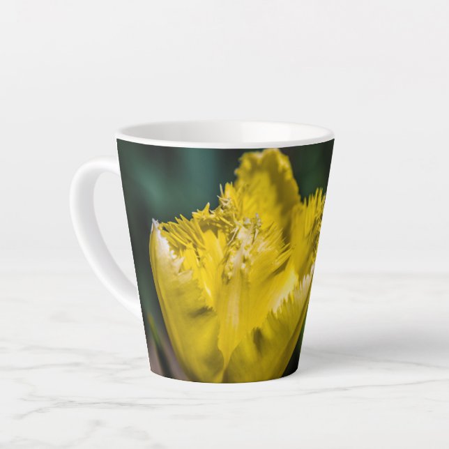 Taza De Café Latte Tulip amarillo (Ángulo izquierdo)