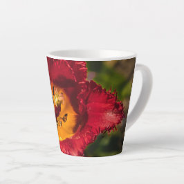 Taza De Café Latte Tulip rojo