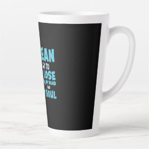 Taza De Café Latte Turtle Lover En El Océano