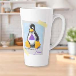 Taza De Café Latte Tux de SO Windows Endevour actualizado