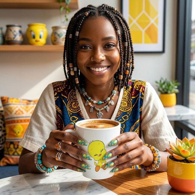 Taza De Café Latte Tweety (Subido por el creador)