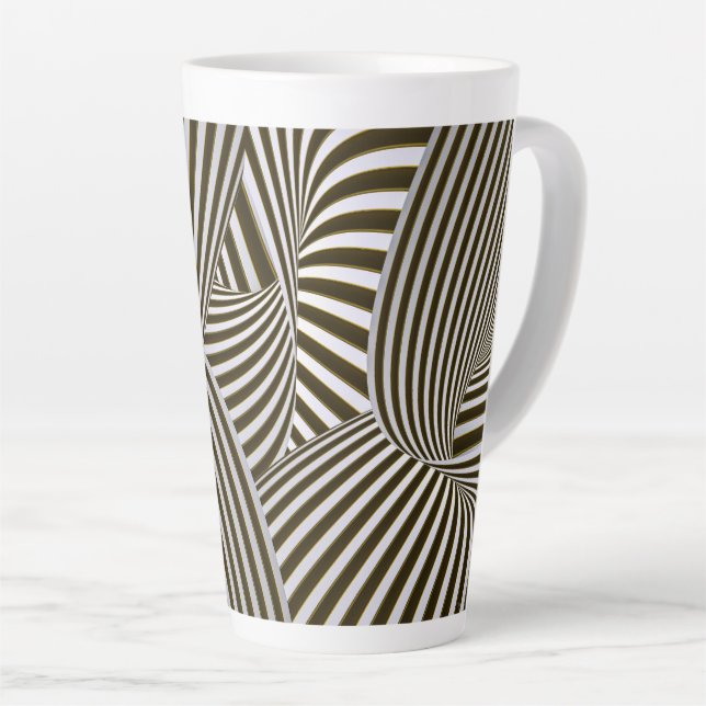 Taza De Café Latte Twists Latte Mug 3D (Ángulo derecho)