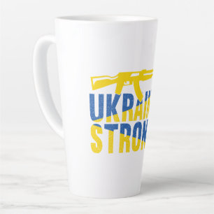 Taza De Café Latte Ucrania apoya firmemente a Ucrania