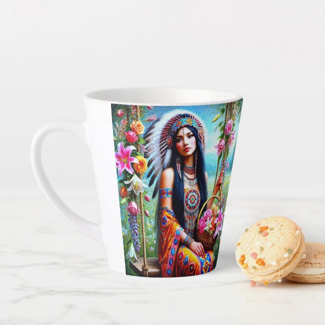 Taza De Café Latte Un cálido abrazo en una copa (In situ)