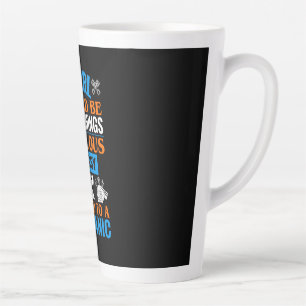 Taza De Café Latte Un Chica Debe Casarse Con Un Mecánico
