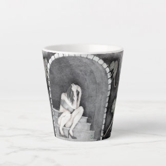 Taza De Café Latte "Un día con sus demonios"