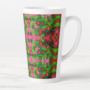Taza De Café Latte Un estudio en rosa y verde