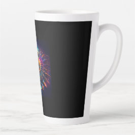 Taza De Café Latte Un Gasket Fractal de Sierpinski