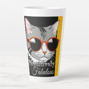 Taza De Café Latte Un gato delicioso