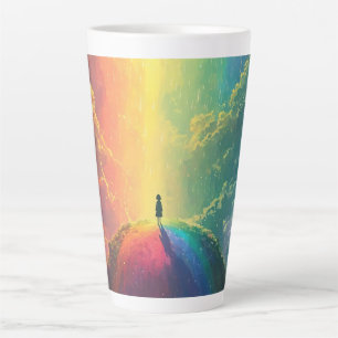 Taza De Café Latte Un hermoso sueño