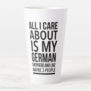 Taza De Café Latte Un pastor alemán gracioso