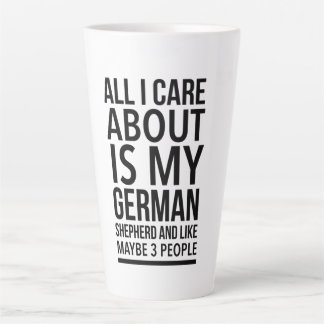 Taza De Café Latte Un pastor alemán gracioso