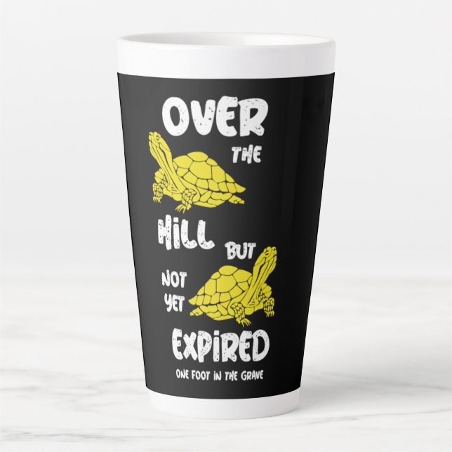 Taza De Café Latte Un Pie En La Tumba (Anverso)