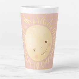 Taza De Café Latte Un poco de rosa solar personalizado