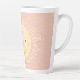 Taza De Café Latte Un poco de rosa solar personalizado