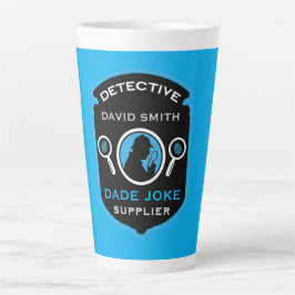 Taza De Café Latte Un regalo divertido con tema de detectives