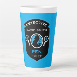 Taza De Café Latte Un regalo divertido con tema de detectives