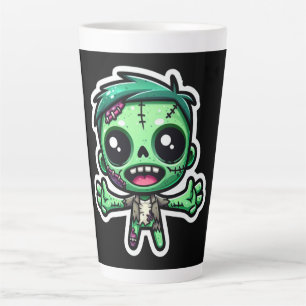 Taza De Café Latte Un zombi divertido