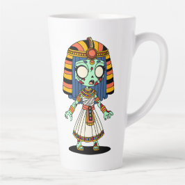 Taza De Café Latte Un zombi egipcio lindo