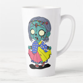 Taza De Café Latte Un zombi keniano lindo