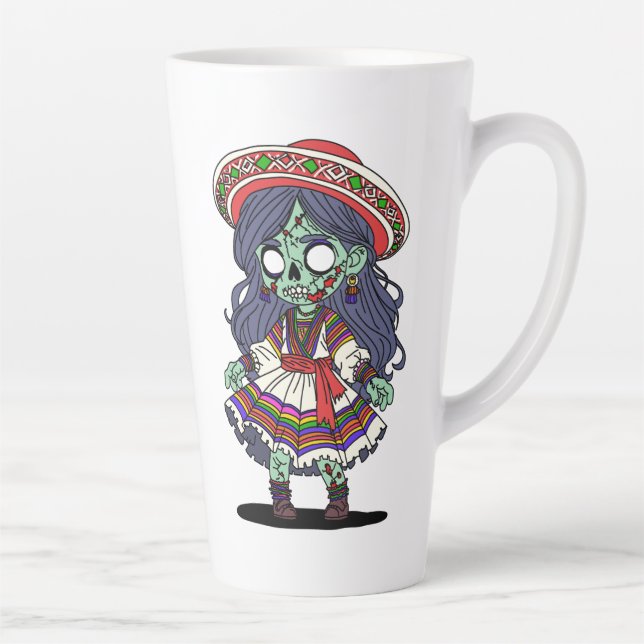 Taza De Café Latte Un zombi peruano (Derecha)