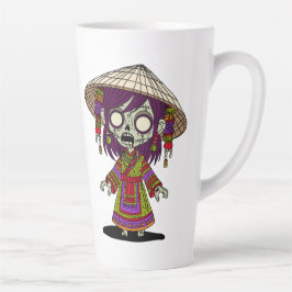 Taza De Café Latte Un Zombie Vietnamita lindo