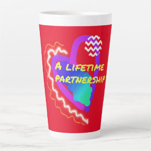 Taza De Café Latte una asociación de vida