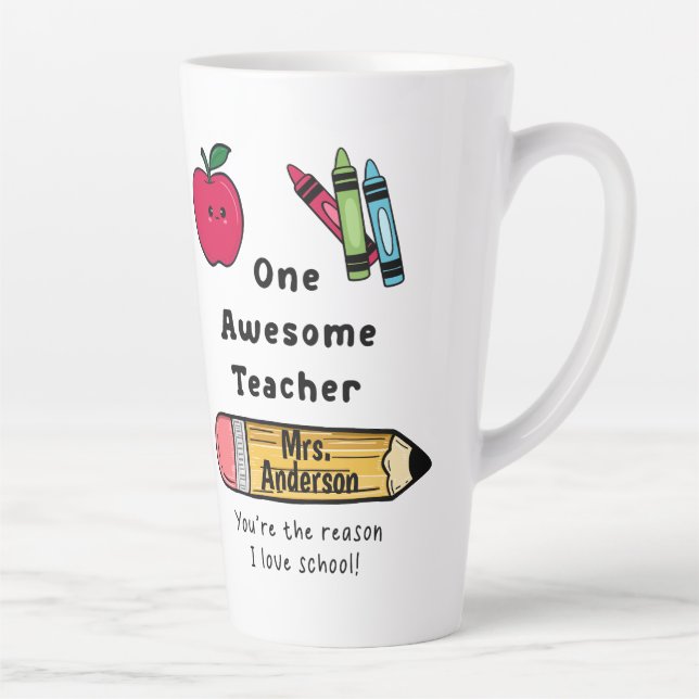 Taza De Café Latte Una asombrosa razón por la que me encanta la escue (Derecha)