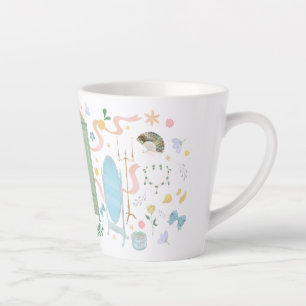 Taza De Café Latte Una bola en el Crown Inn Latte Mug