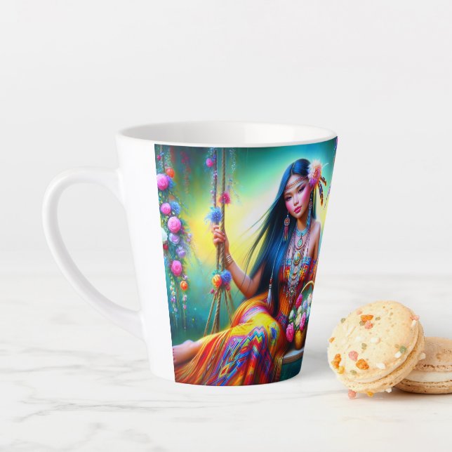 Taza De Café Latte Una copa elaborada con amor y cuidado (In situ)