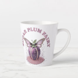Taza De Café Latte Una hada de ciruela de azúcar