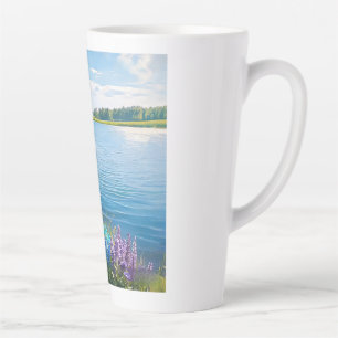 Taza De Café Latte Una melodía refrescante 031