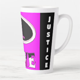 Taza De Café Latte Una novia amiga rosa dice en voz alta