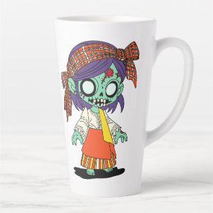 Taza De Café Latte Una pequeña filipina zombie