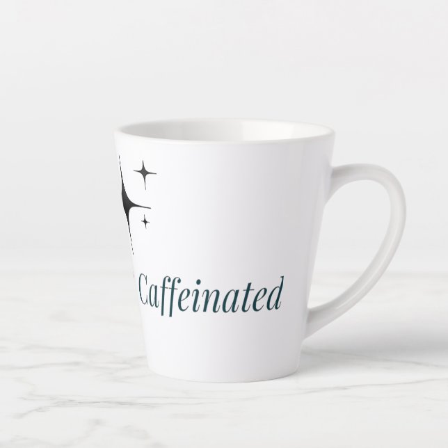 Taza De Café Latte Unbothered and Caffeinated Mug (Derecha)