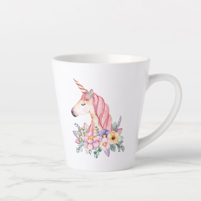 Taza De Café Latte Unicorn (Derecha)