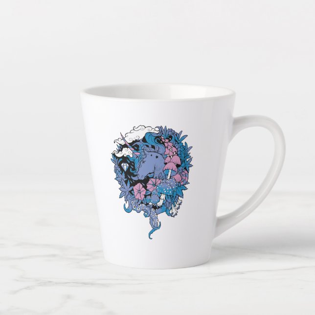 Taza De Café Latte Unicornio (Derecha)