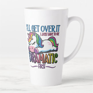 Taza De Café Latte Unicornio dramático