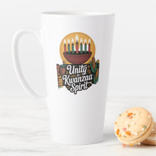 Taza De Café Latte Unidad en el Espíritu de Kwanzaa