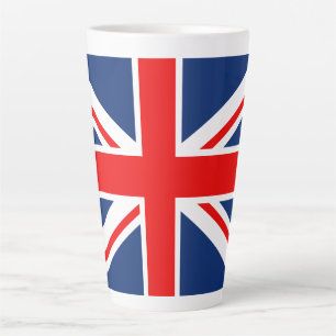 Taza De Café Latte Union Jack Latte Mug