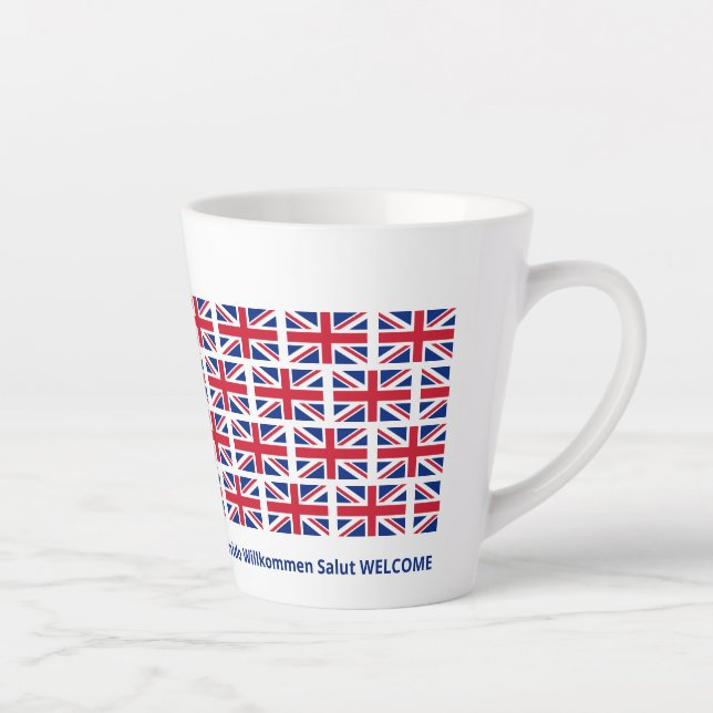 Taza De Café Latte Unión Patriótica Jack UK Flag Hospitality (Derecha)