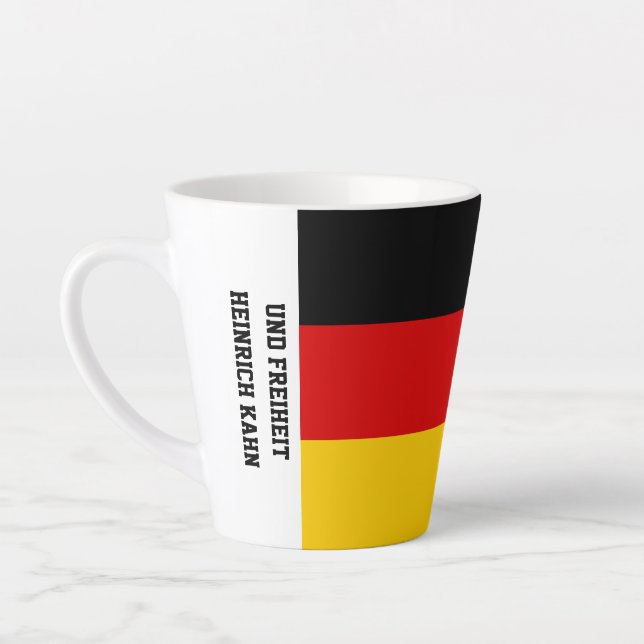 Taza De Café Latte Unity Justice Freedom Germany Flag Mug (Izquierda)