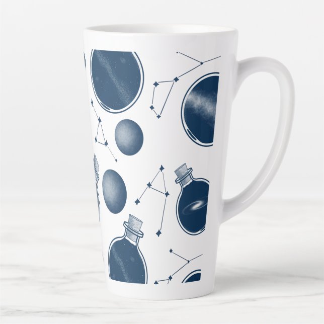 Taza De Café Latte Universo en una botella (Derecha)