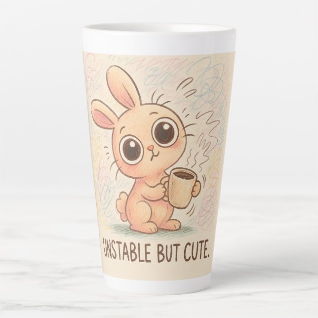 Taza De Café Latte Unstable but Cute (Anverso)