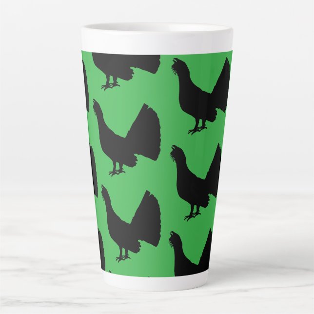 Taza De Café Latte Urogallo occidental (Anverso)